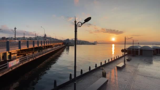 Eminonu Istanbul Turcia Iunie 2022 Istanbul Orașul Visului Răsărit Soare — Videoclip de stoc