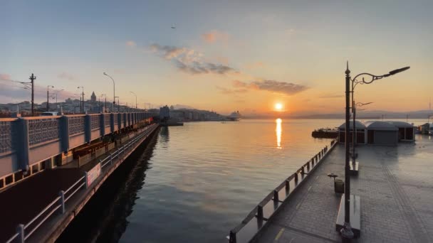 Eminonu Istanbul Turkey June 2022 Istanbul Dream City Sunrise Istanbul — Stock Video