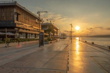 Tophane, istanbul, Türkiye. 20 Haziran 2022. Galataport, İstanbul, Türkiye 'deki Karaky Mahallesi yolcu gemisi limanı. Galataport 'tan Liman ve İstanbul manzarası.