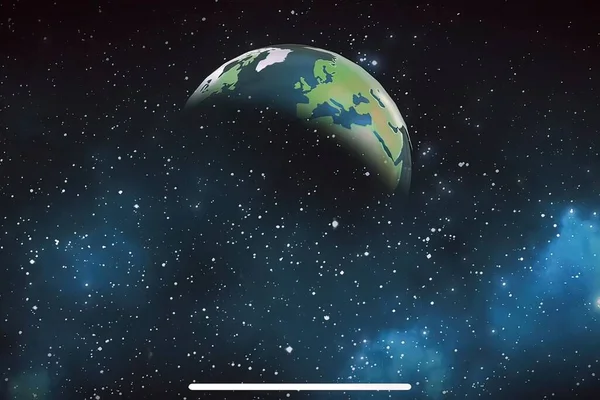 Planet Earth Space Background — Stockový vektor