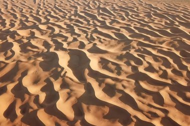 Çöldeki kum tepeleri