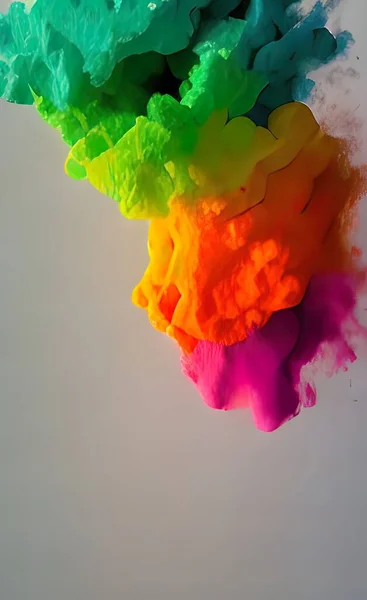 abstract powder paint background with splashes