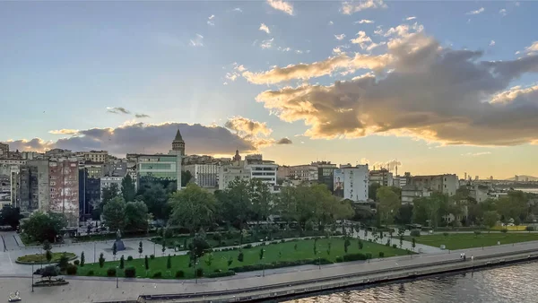 Istanbul Τουρκία Ιουλίου 2022 Θέα Στην Κωνσταντινούπολη Από Γέφυρα Του — Φωτογραφία Αρχείου