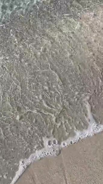 Yaz Sıcağı Sahil Açık Deniz Arka Plan Yaz Tatili Için — Stok video