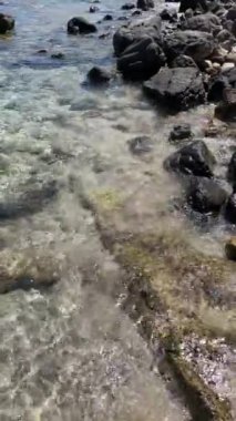  Yaz sıcağı, sahil ve açık deniz arka plan ve yaz tatili için