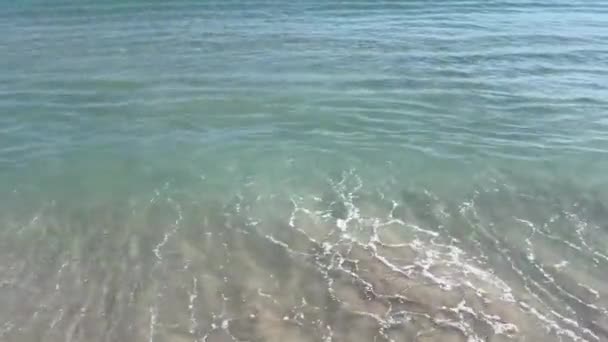 Summer Heat Beach Clear Sea Background Summer Vacation — Vídeo de Stock