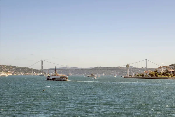 Bosporus Istanbul Turkey July 2022 Magnificent View Bosphorus City Lines — стоковое фото
