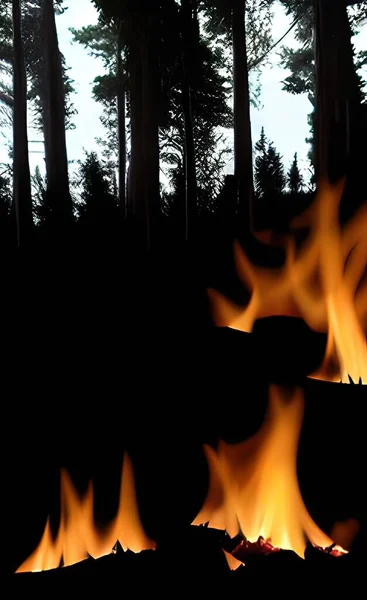 Fire Forest Fire Flames — Stok Vektör