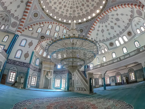 Atakoy Istanbul Turkey August 2022 Omer Duruk Mosque Internal View — Stok fotoğraf