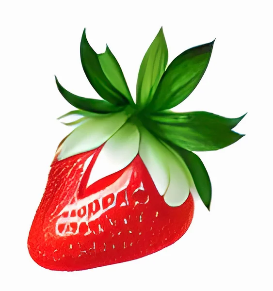 在白色背景下隔离草莓 — 图库矢量图片