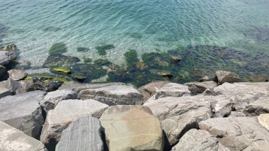 cliffs by the sea in nature