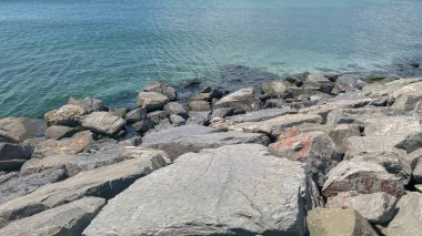 cliffs by the sea in nature