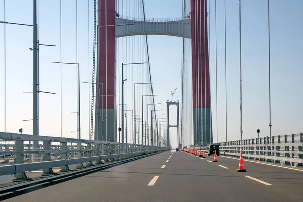 Canakkale Τουρκία Αυγούστου 2022 1915 Γέφυρα Canakkale Και Αυτοκινητόδρομος Σύγχρονη — Φωτογραφία Αρχείου