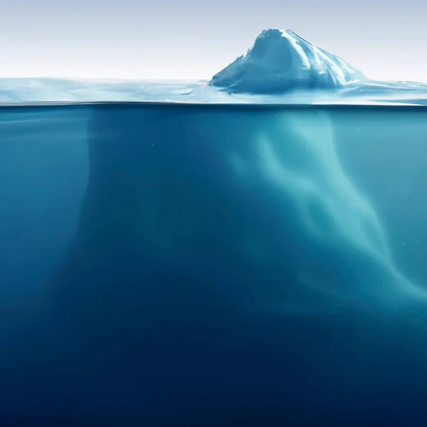 Visible Invisible Surface Iceberg — Stockvektor