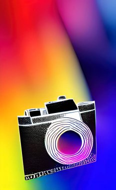 digital camera and photo for background