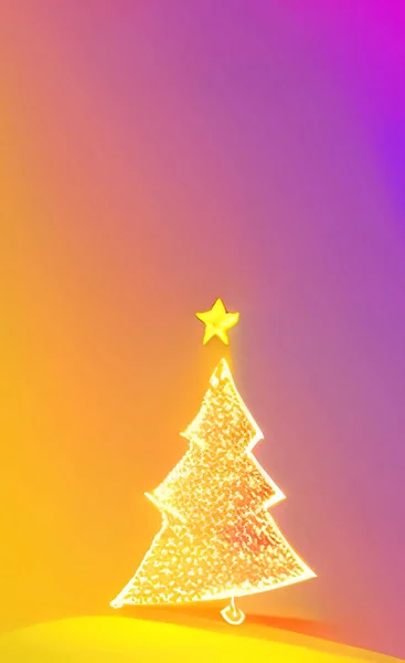 Fundo Natal Com Árvore Natal —  Vetores de Stock