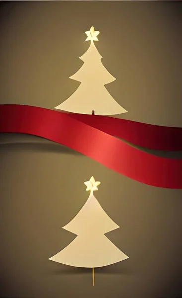 Weihnachten Hintergrund Mit Weihnachtsbaum — Stockvektor