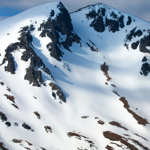 Salju Menutupi Gunung Dan Lanskap - Stok Vektor