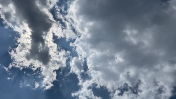 Blue Sky Clouds August Summer — Video