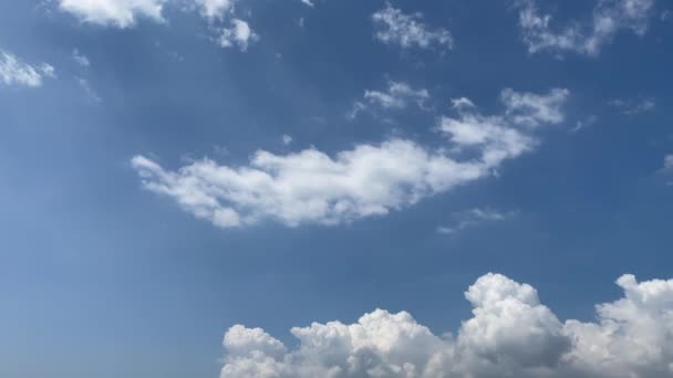 Blue Sky Clouds August Summer — Video