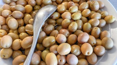 ready to eat olives for breakfast in bowl