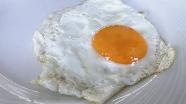 Oeufs Brouillés Prêts Manger Pour Petit Déjeuner — Photo