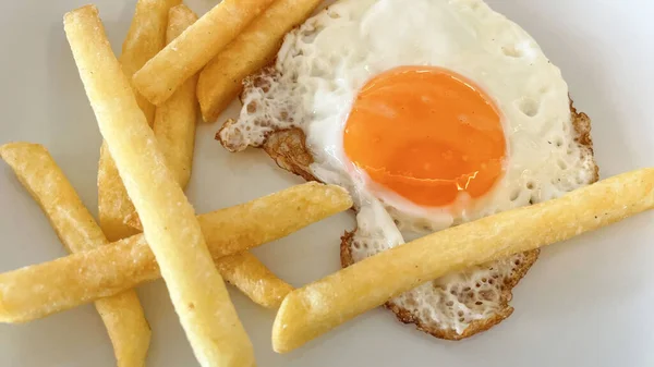 Huevos Revueltos Listos Para Desayuno — Foto de Stock