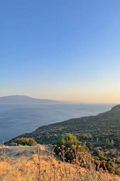 Assos Turkey August 2022 Summer Vacation Aegean Sea View Assos — Stockfoto