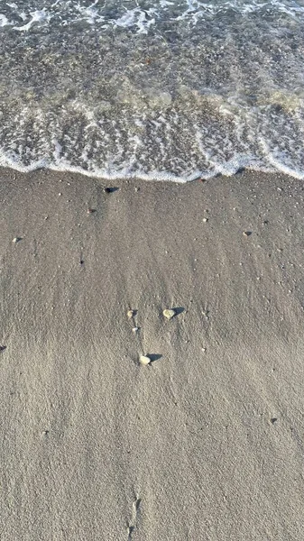 Summer Season Seaside Sands Coastal Waves — Stok fotoğraf