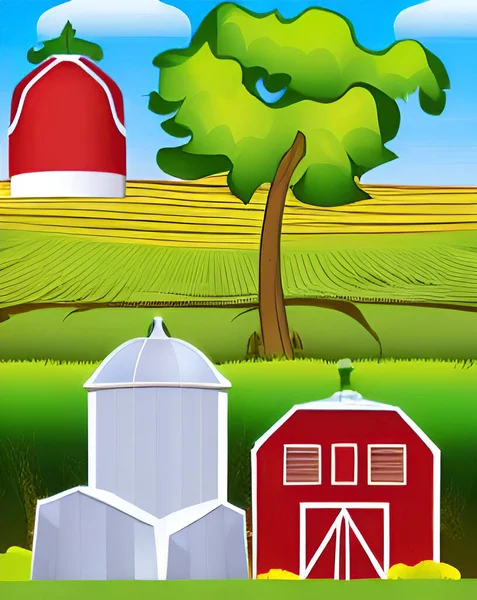 Indispensable Sector Country Economy Agriculture Farming — Stock Vector