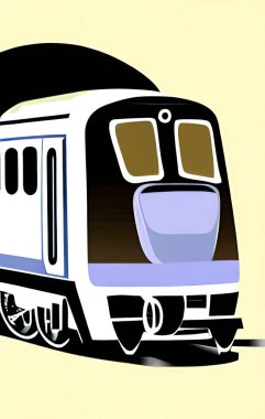  train on the railway for transportation