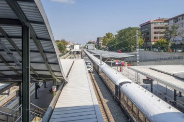 Bakirkoy, Istanbul, Turkey. September 2, 2022.The Venice Simplon Orient Express train, which has been in service since 1883, arrived in Istanbul with 54 passengers.