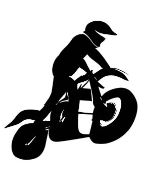 Close up motorcycle icon illustration