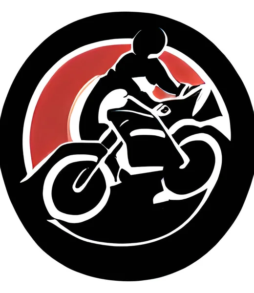 Close Motorcycle Icon Illustration — Vector de stock