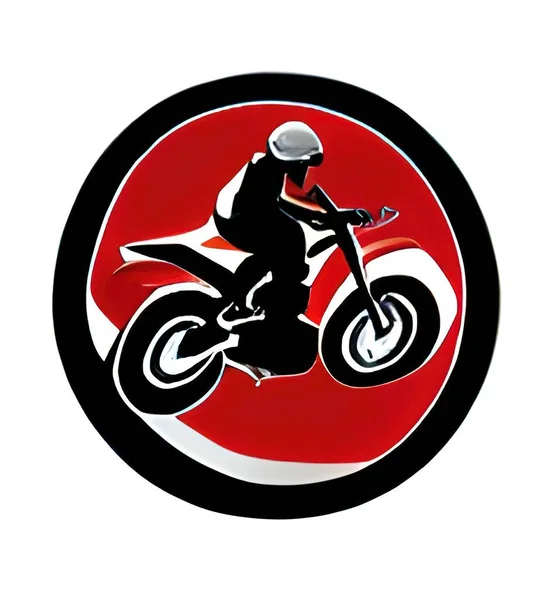 Close Motorcycle Icon Illustration — Vetor de Stock