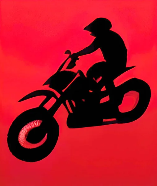 Close Motorcycle Icon Illustration — Vetor de Stock