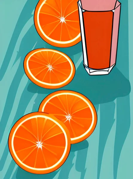 Close Ready Eat Slices Citrus Fruits — Image vectorielle