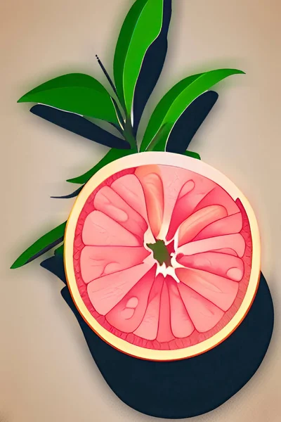 Close Ready Eat Slices Citrus Fruits — Vector de stock