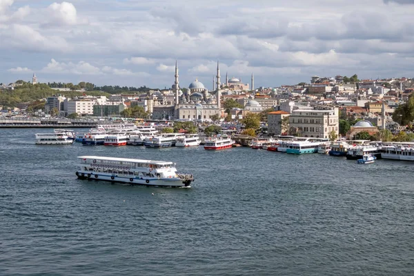 Istanbul Turkey September 2022 Golden Horn Istanbul View Halic Metro — Stockfoto