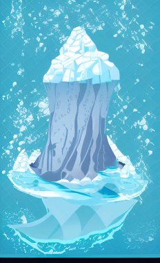 global warming and icebergs in the world