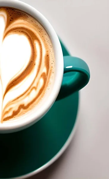 ハートの形をしたコーヒーカップ — ストックベクタ