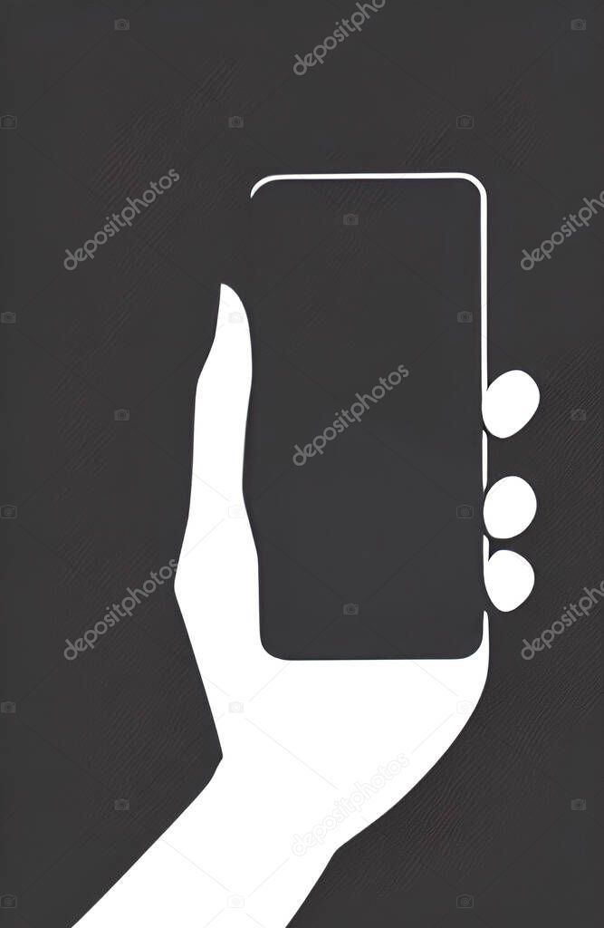 close up hand holding smartphone 