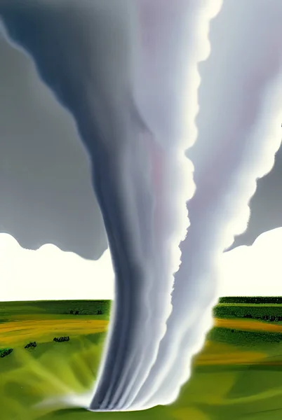 Ilustración Tornado Naturaleza — Vector de stock