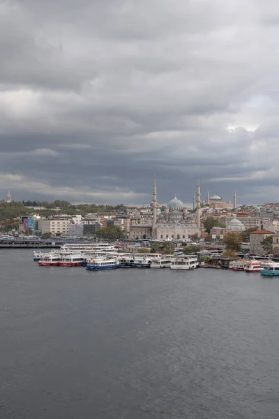 Goldenes Horn Istanbul Türkei September 2022 Istanbul Blick Von Der — Stockfoto