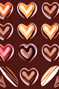  Kalp şeklinde çikolatayı kapat.