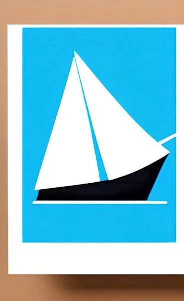 Velero Mar — Vector de stock