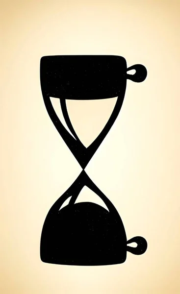 Крупним Планом Ізольований Пісочний Годинник Щоб Показати Час — стоковий вектор