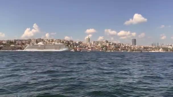 Istanbul Turkiet September 2022 Symbolen För Sjö Och Passagerartransport Mellan — Stockvideo