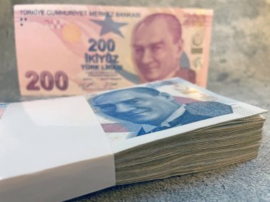 Türkiye 'nin finans ve ekonomi için lira banknotları