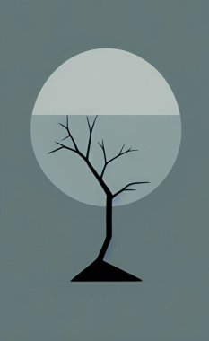 Arka planlar için doğadaki minimalizm